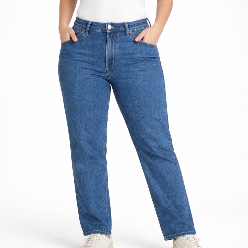 Emanuel Ungaro Jeans Womens 16 High Waist Mom Blue Denim Tapered Leg LIBERTE